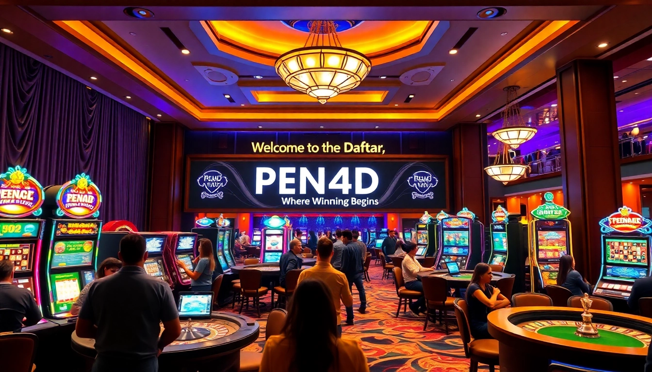 PEN4D daftar offers exciting slot games and engaging betting experiences in a vibrant casino atmosphere.