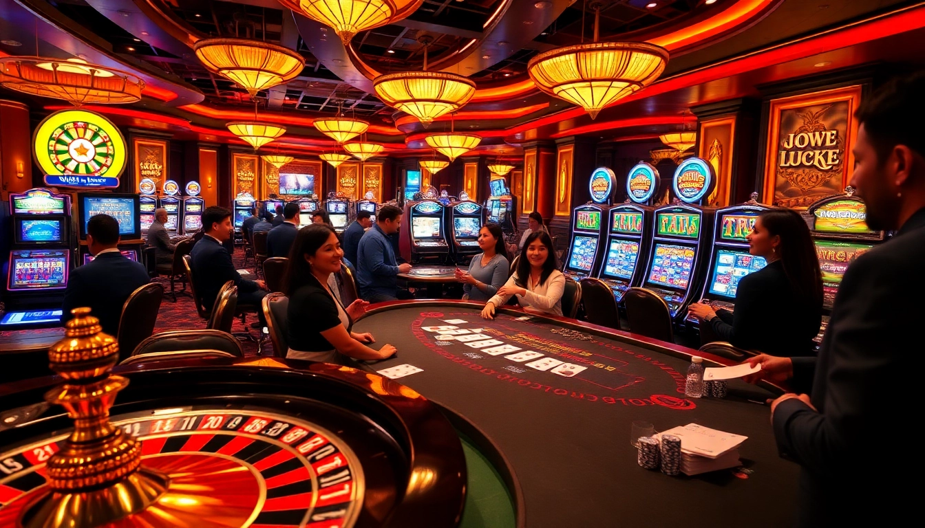 LUCK8 delivers a thrilling casino experience with vibrant slot machines and poker tables filled with excitement.