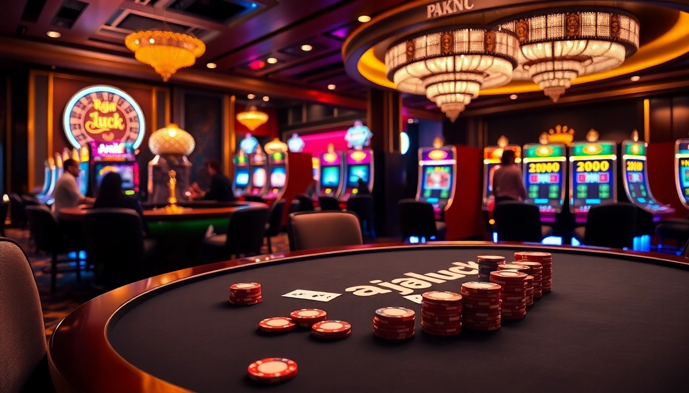 Experience the thrill of raja luck with vibrant casino games in a luxurious setting.