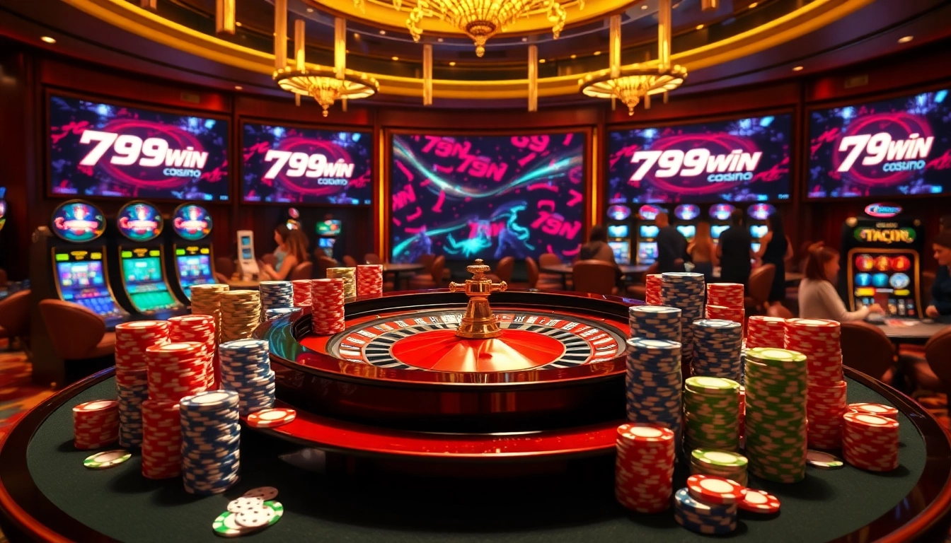 Experience the thrill of gambling at 789win com with vibrant casino tables and lively gaming atmosphere.