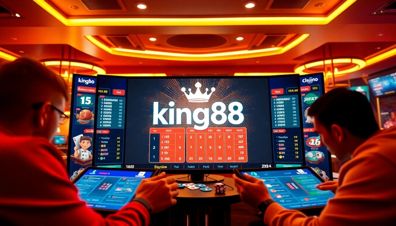 king88 online casino display with players engaged in thrilling games