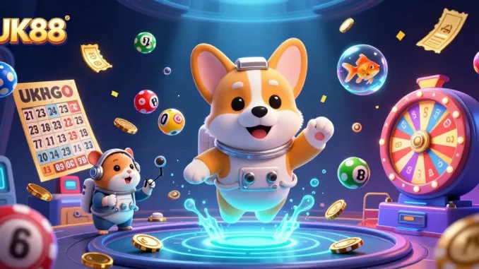 Play exciting games at UK88's vibrant space casino, featuring playful characters and thrilling winnings.