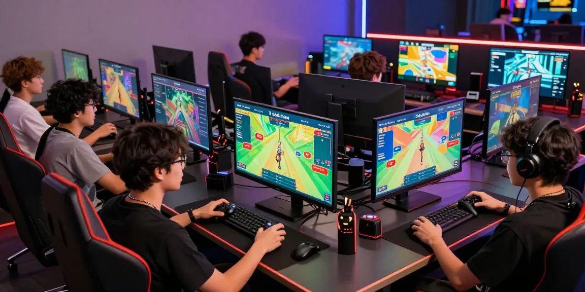 Raja Game login scene showcasing gamers enjoying colorful gameplay in an interactive setup.