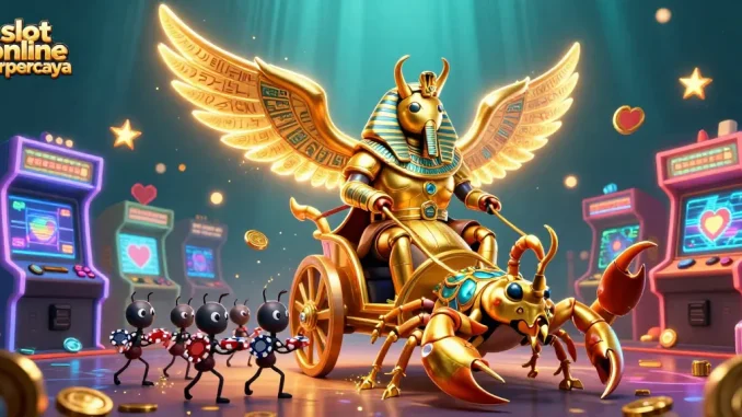 Engage with slot online terpercaya by experiencing featured characters and vibrant casino elements.