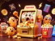 Join the excitement with slot deposit 5k as the golden slot machine celebrates a jackpot showering coins!