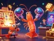 Experience excitement and wins with ee88 as vibrant characters burst into the casino scene.