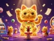 Experience the thrill of slot gacor games with a vibrant lucky cat and exciting casino elements.