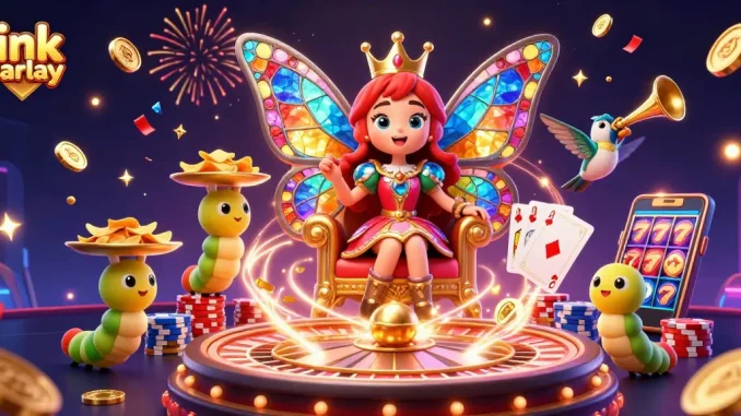 Bettors explore link parlay action with a vibrant 3D casino illustration featuring colorful game elements.
