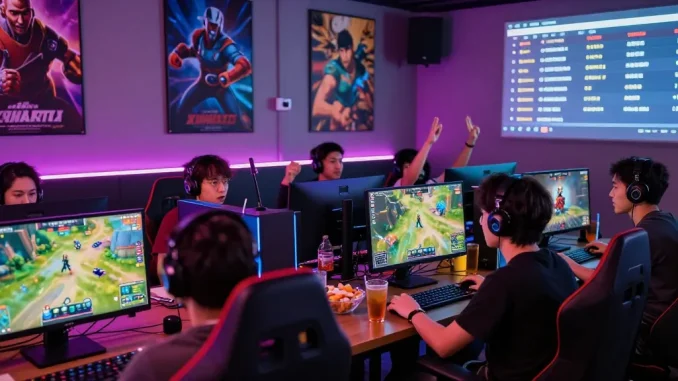 Komunitas game di https://honda555.net/ dengan pemain bersemangat dan suasana meriah.