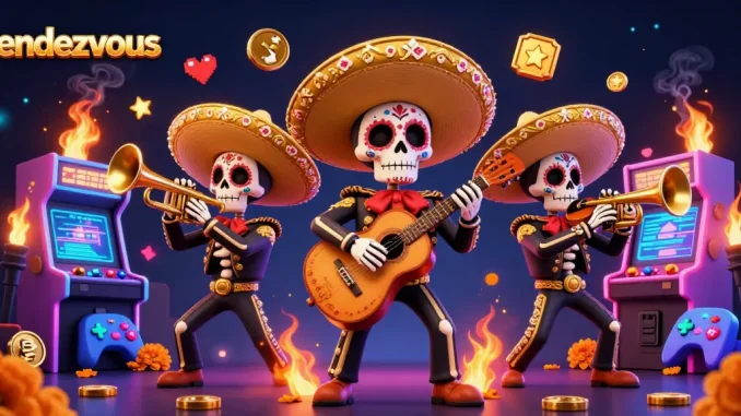 Rendezvous dengan band mariachi tengkorak yang meriah di kasino taruhan online