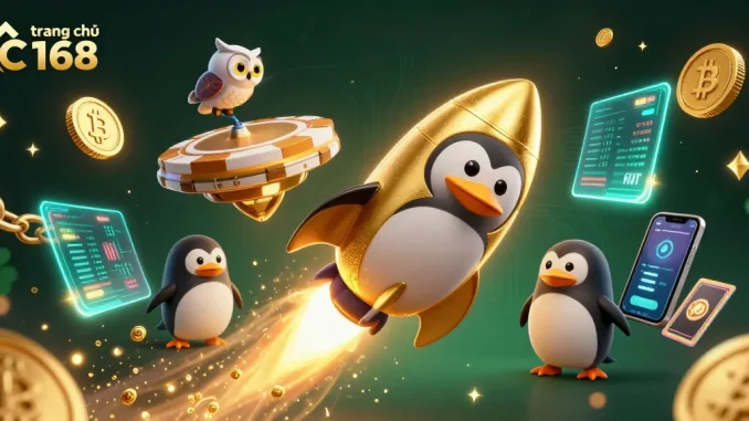 Engage with the thrilling universe of trang chủ C168 where winning penguins soar through coin-filled space.