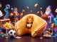 Engage in sports betting Philippines with vibrant 3D illustration featuring dynamic gambling elements.